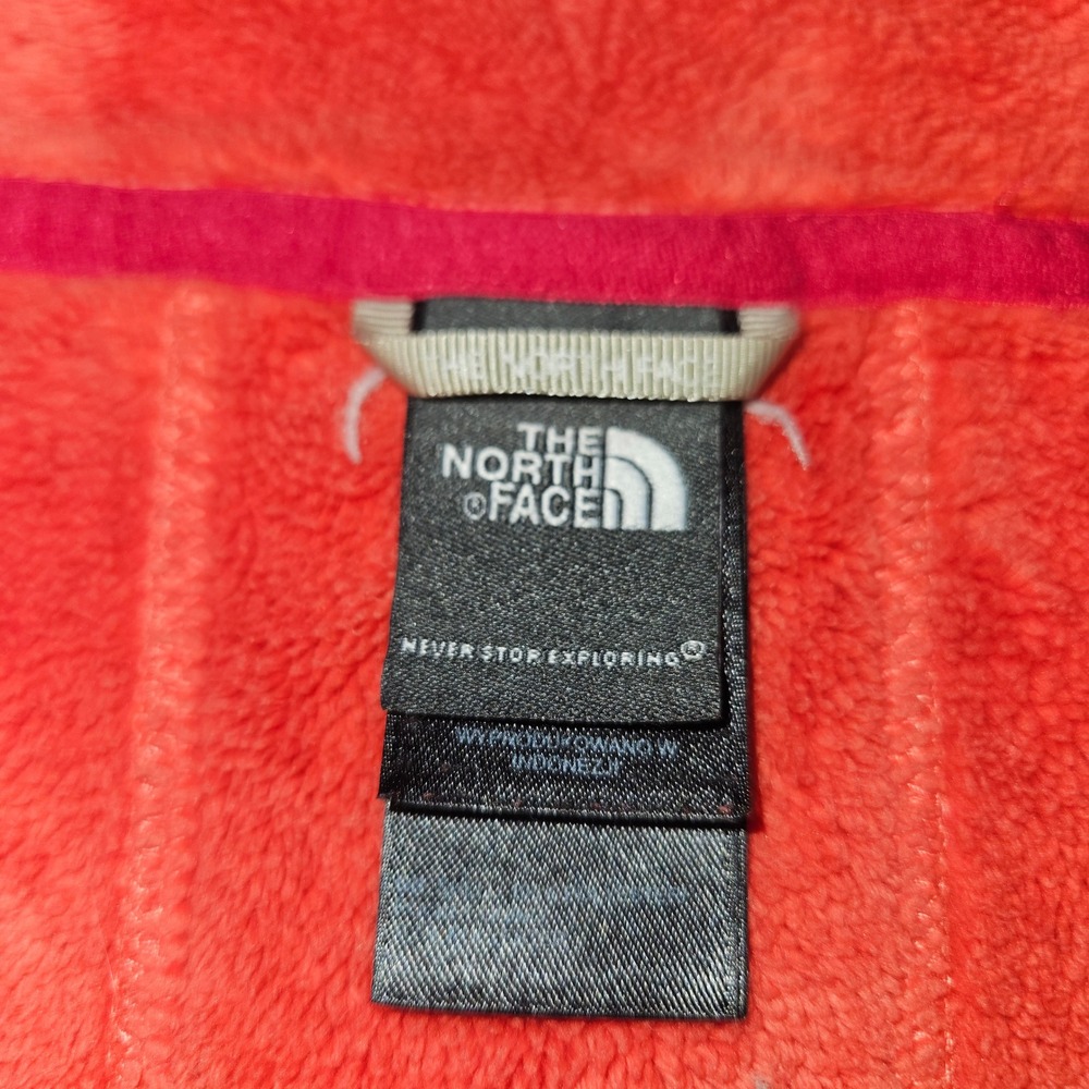 The North Face Osito Full Zip Fleece Jacket Coral Orange Sz S/P - Picture 4 of 11